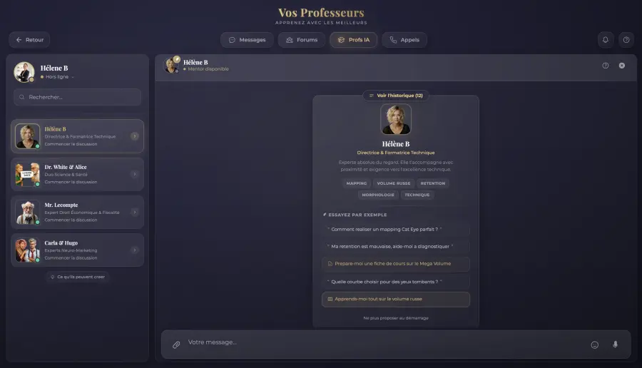 Professeurs IA